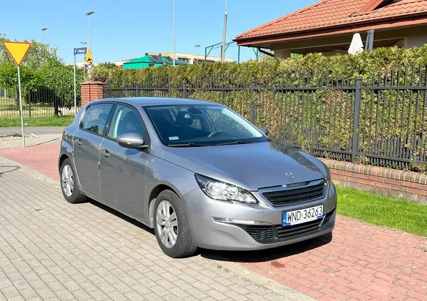 mazowieckie Peugeot 308 cena 34500 przebieg: 45000, rok produkcji 2013 z Sieraków